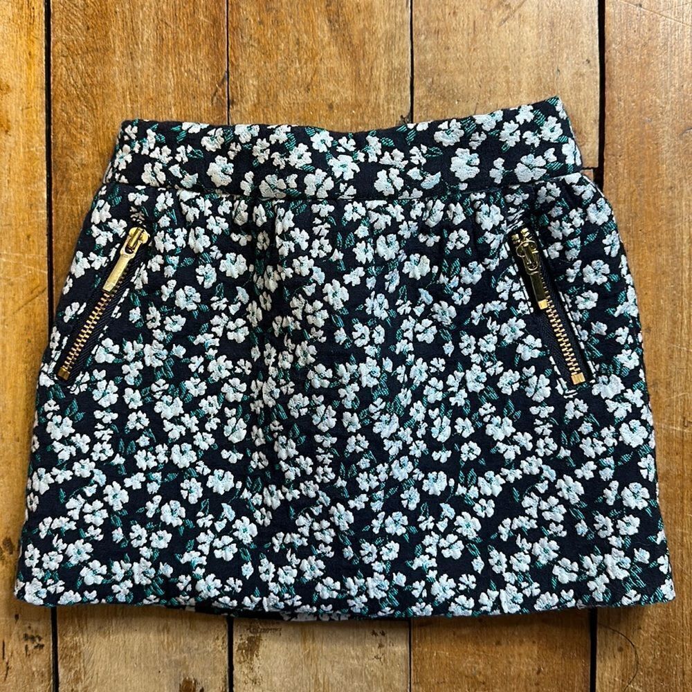 Janie and Jack skirt size 6 to 12 months blue Floral Skirt Easter Spring Summer